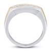 Men's Diamond Ring 1/2 ct tw Round-cut 10K Two-Tone Gold