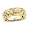 Thumbnail Image 1 of Adore Men's Diamond Wedding Band 3/4 ct tw Round-cut 10K Yellow Gold