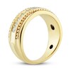 Thumbnail Image 2 of Adore Men's Diamond Wedding Band 3/4 ct tw Round-cut 10K Yellow Gold