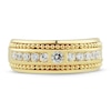 Thumbnail Image 3 of Adore Men's Diamond Wedding Band 3/4 ct tw Round-cut 10K Yellow Gold