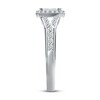 Thumbnail Image 3 of Diamond Ring 3/4 ct tw Princess & Round 10K White Gold