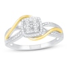Thumbnail Image 0 of Diamond Promise Ring 1/15 ct tw Round-cut Sterling Silver & 10K Yellow Gold