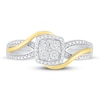 Thumbnail Image 1 of Diamond Promise Ring 1/15 ct tw Round-cut Sterling Silver & 10K Yellow Gold
