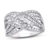 Diamond Fashion Ring 1 ct tw Round-cut 10K White Gold