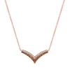 Thumbnail Image 0 of Le Vian Diamond Necklace 1 ct tw Round-cut 14K Strawberry Gold 18"