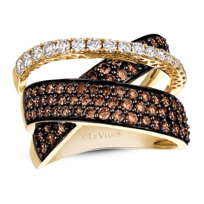 Le Vian Diamond Ring 1-7/8 ct tw 14K Honey Gold