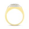 Thumbnail Image 2 of Men's Diamond Square Ring 1/2 ct tw 10K Yellow Gold