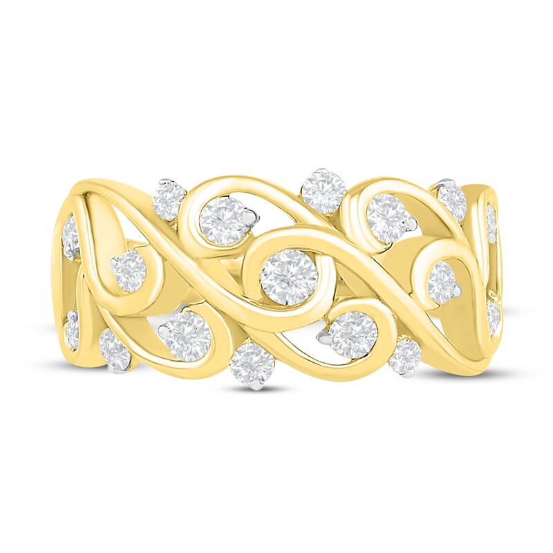 Diamond Fashion Ring 1/2 ct tw Round-cut 10K Yellow Gold