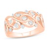 Thumbnail Image 0 of Diamond Fashion Ring 1/2 ct tw Round-cut 10K Rose Gold