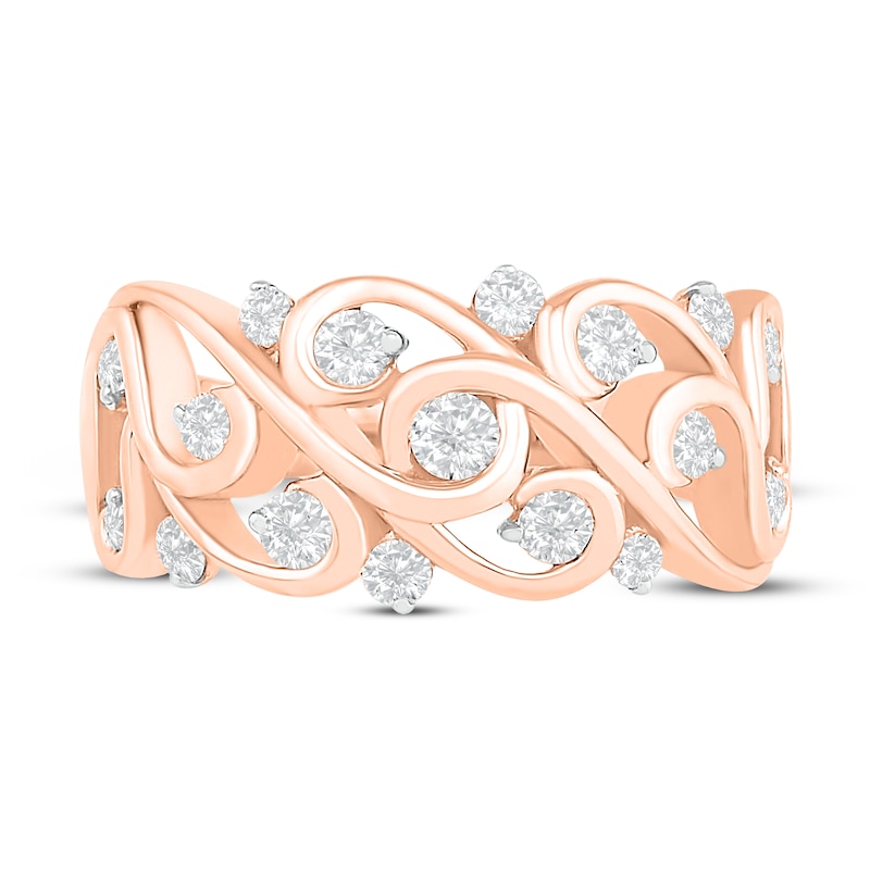 Diamond Fashion Ring 1/2 ct tw Round-cut 10K Rose Gold