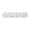 Diamond Stacking Ring 1/10 ct tw Round-cut 10K White Gold