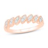 Diamond Stacking Ring 1/10 ct tw Round-cut 10K Rose Gold