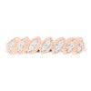 Diamond Stacking Ring 1/10 ct tw Round-cut 10K Rose Gold