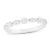 Thumbnail Image 0 of Diamond Stacking Ring 1/8 ct tw Round-cut 10K White Gold