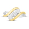 Thumbnail Image 1 of Diamond Ring 1/5 ct tw Round-cut Sterling Silver & 10K Yellow Gold