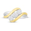 Thumbnail Image 2 of Diamond Ring 1/5 ct tw Round-cut Sterling Silver & 10K Yellow Gold