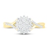 Thumbnail Image 1 of Diamond Ring 1/4 ct tw Round & Baguette 10K Yellow Gold
