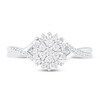 Thumbnail Image 1 of Diamond Ring 1/4 ct tw Round & Baguette 10K White Gold