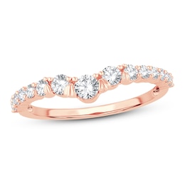 Adore Diamond Contour Ring 1/2 ct tw Round-cut 14K Rose Gold