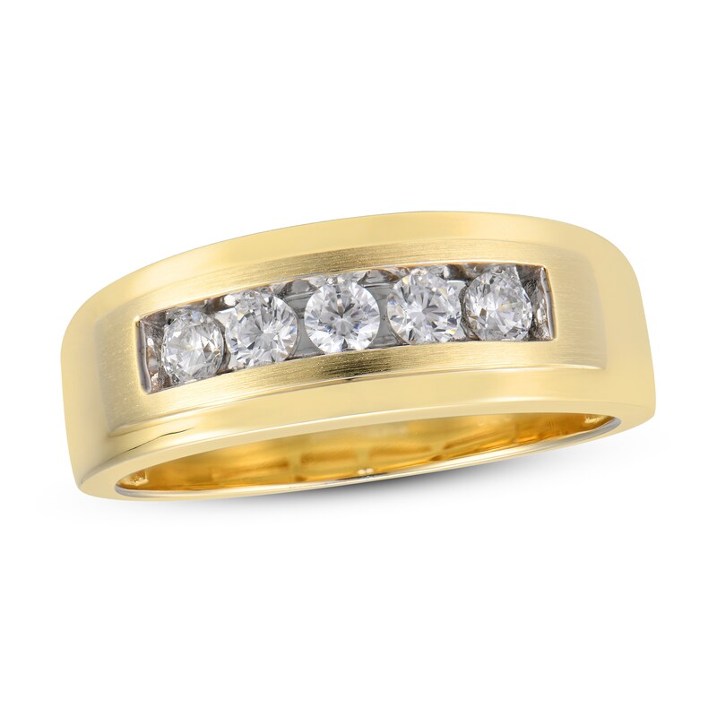 Men's Diamond Ring 1/2 ct tw Round-cut 10K Yellow Gold