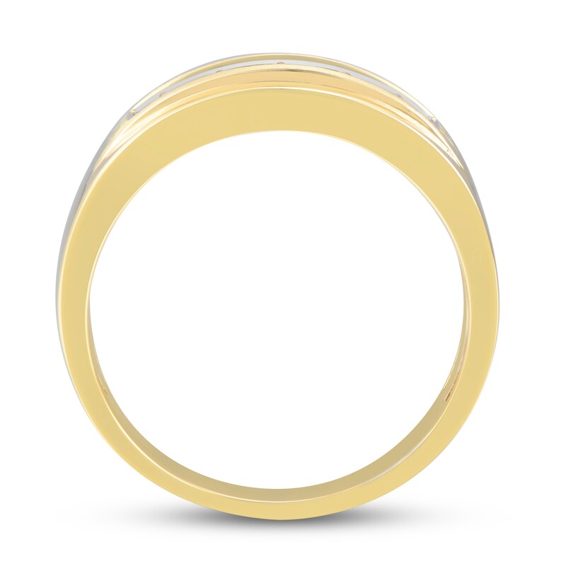 Men's Diamond Ring 1/2 ct tw Round-cut 10K Yellow Gold