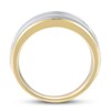Men's Diamond Ring 1/4 ct tw Round-cut 10K Two-Tone Gold