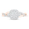 Thumbnail Image 2 of Diamond Fashion Ring 1/3 ct tw Round-cut 10K Rose Gold