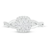 Thumbnail Image 1 of Diamond Fashion Ring 1/3 ct tw Round-cut 10K White Gold