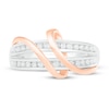 Thumbnail Image 2 of Diamond Ring 1/4 ct tw Round-cut Sterling Silver & 10K Rose Gold