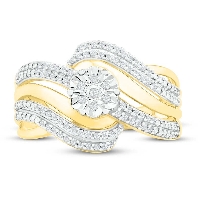 Diamond Fashion Ring 1/4 ct tw Round-cut 10K Yellow Gold