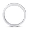 Men's Diamond Ring 1/15 ct tw Square-cut 10K White Gold