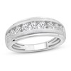 Men's Diamond Ring 1 ct tw Round-cut 10K White Gold