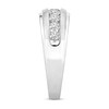 Men's Diamond Ring 1 ct tw Round-cut 10K White Gold