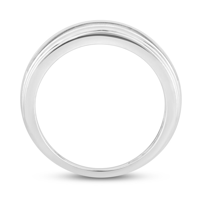 Men's Diamond Ring 1 ct tw Round-cut 10K White Gold