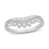 Thumbnail Image 1 of Adore Diamond Contour Band 1/8 ct tw Round-Cut 14K White Gold