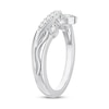 Thumbnail Image 2 of Adore Diamond Contour Band 1/8 ct tw Round-Cut 14K White Gold