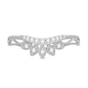 Thumbnail Image 3 of Adore Diamond Contour Band 1/8 ct tw Round-Cut 14K White Gold