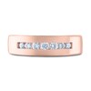 Thumbnail Image 3 of Men's THE LEO Diamond Wedding Band 3/8 ct tw Round-cut 14K Rose Gold