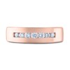 Thumbnail Image 2 of Men's THE LEO Diamond Wedding Band 3/8 ct tw Round-cut 14K Rose Gold