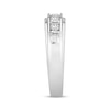 Thumbnail Image 2 of Men's Diamond Wedding Band 5/8 ct tw Round/Baguette 10K White Gold