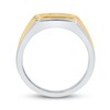 Men's Diamond Wedding Band 1/2 ct tw Round-cut 10K Two-Tone Gold