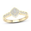 Thumbnail Image 0 of Diamond Ring 1/3 ct tw Princess & Round-Cut 10K Yellow Gold