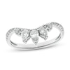 Diamond Contour Ring 5/8 ct tw Pear/Round-Cut 14K White Gold