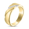 Thumbnail Image 1 of Men's THE LEO Diamond Wedding Band 1/4 ct tw Square-cut 14K Yellow Gold