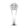 Diamond Ring 1/2 ct tw Round-cut 10K White Gold