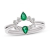 Thumbnail Image 0 of Emerald Enhancer Band 1/3 ct tw Diamonds 14K White Gold
