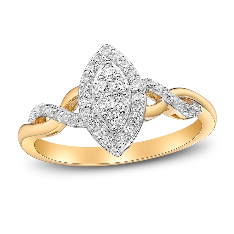 Main Image 1 of Diamond Ring 1/4 ct tw 10K Yellow Gold