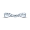 Thumbnail Image 2 of Diamond Contour Ring 1/4 ct tw Round-cut 14K White Gold