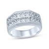 Thumbnail Image 0 of Men's Diamond Wedding Band 1-1/2 ct tw Round-cut 10K White Gold