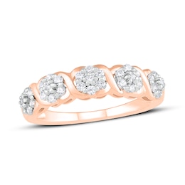 Diamond Fashion Ring 1/2 ct tw Round-Cut 10K Rose Gold